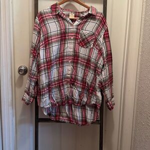 Red and Green Plaid Shirt